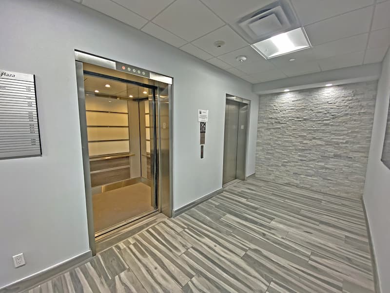 Elevators opened